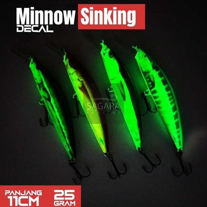 Minnow Zamve Arya Umpan Pancing Lure Minnow Sinking