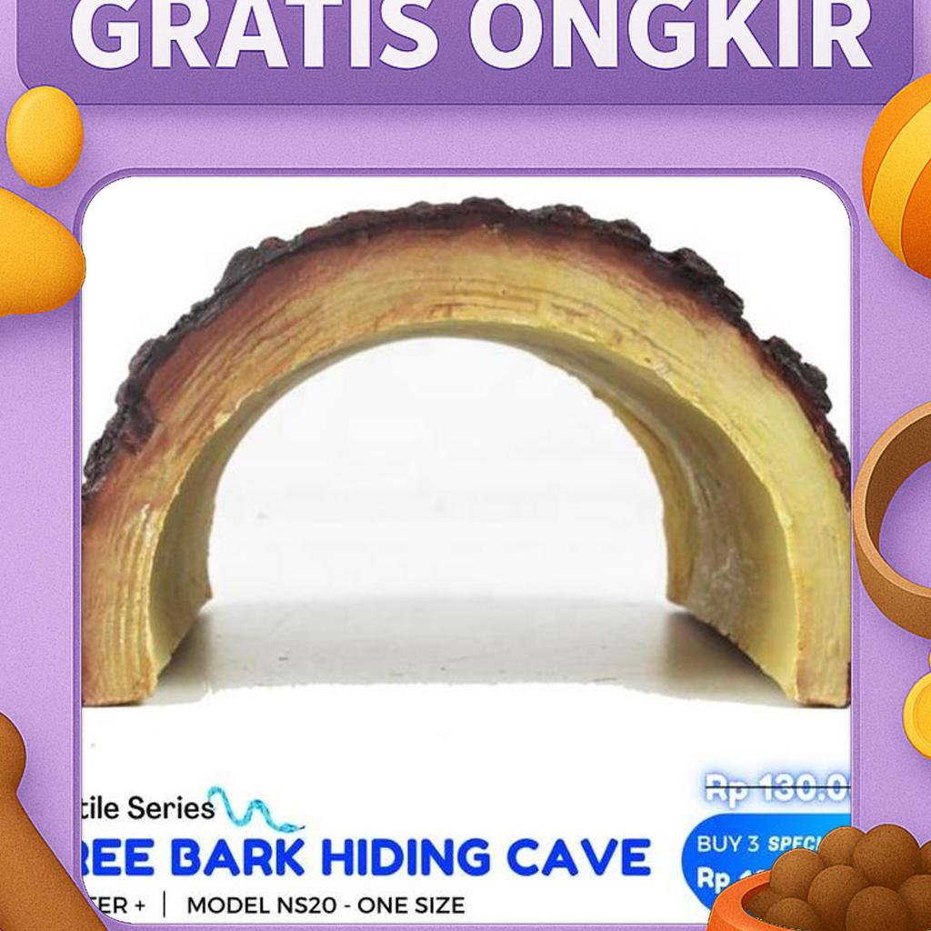 Hiding Cave Goa Rumah Tempat Sembunyi Reptil Sulcata Torto Pardalis