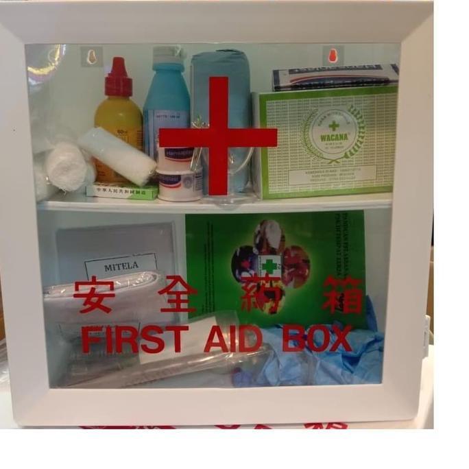 Kotak Obat P3K + Isi Lengkap Kotak p3k dinding lengkap