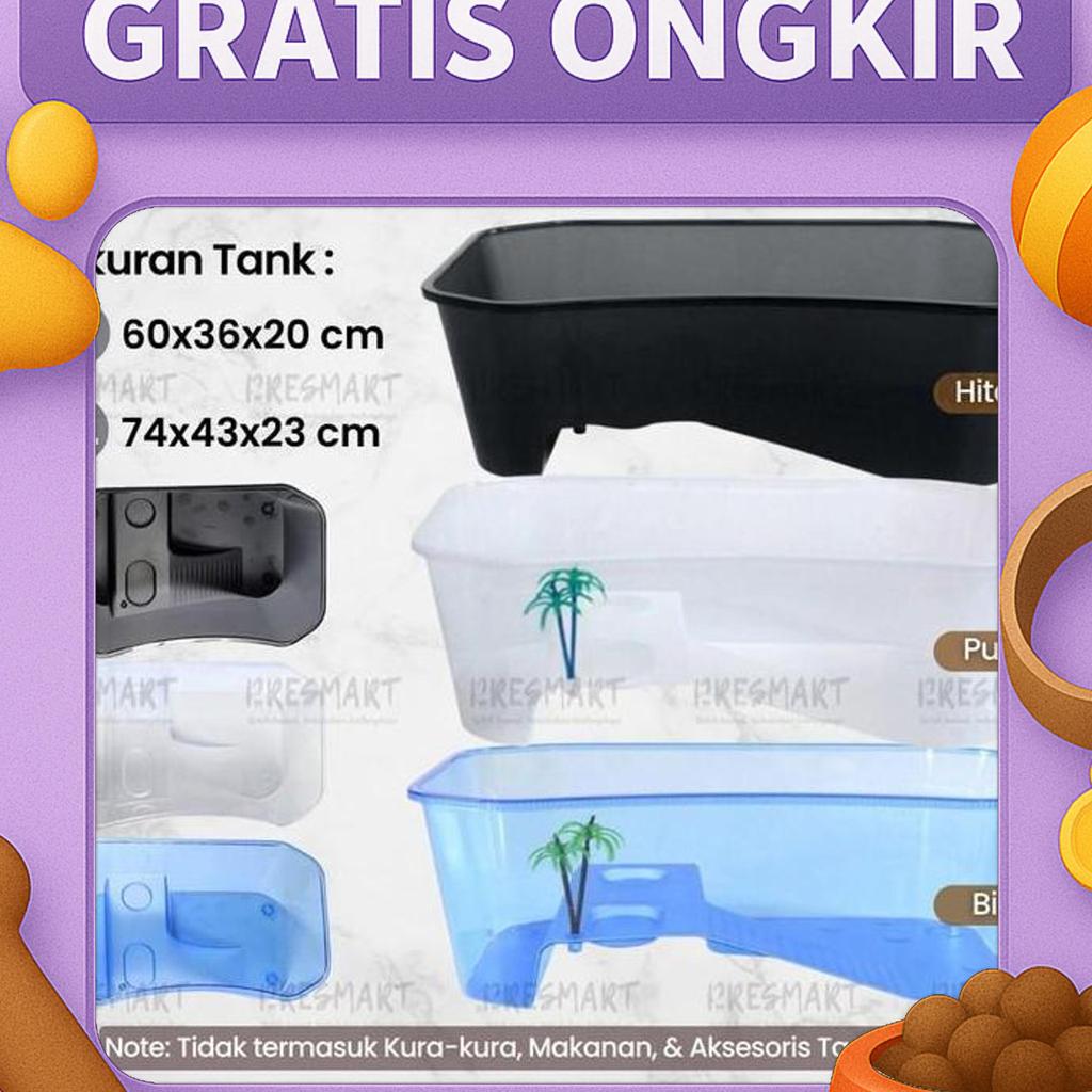 Turtle Tank L Xl Tempat Kura Kura Air Bak Ember Aquarium Akuarium Kandang Kura2 Brazil Besar