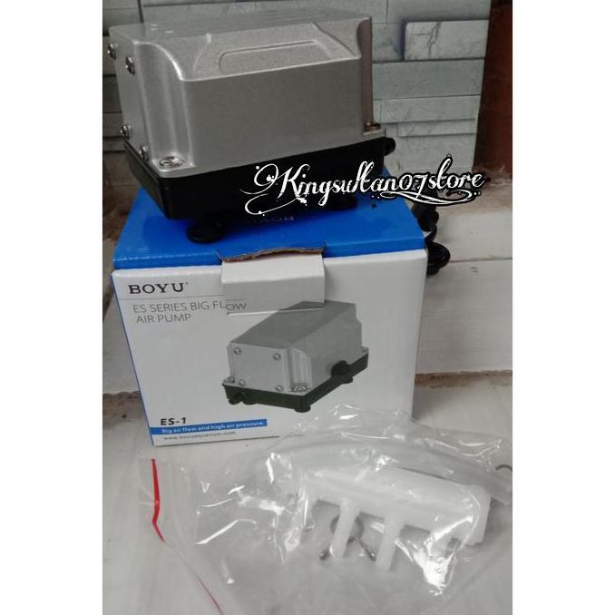 NEW Pompa Udara Akuarium Es-1 Boyu - Silver