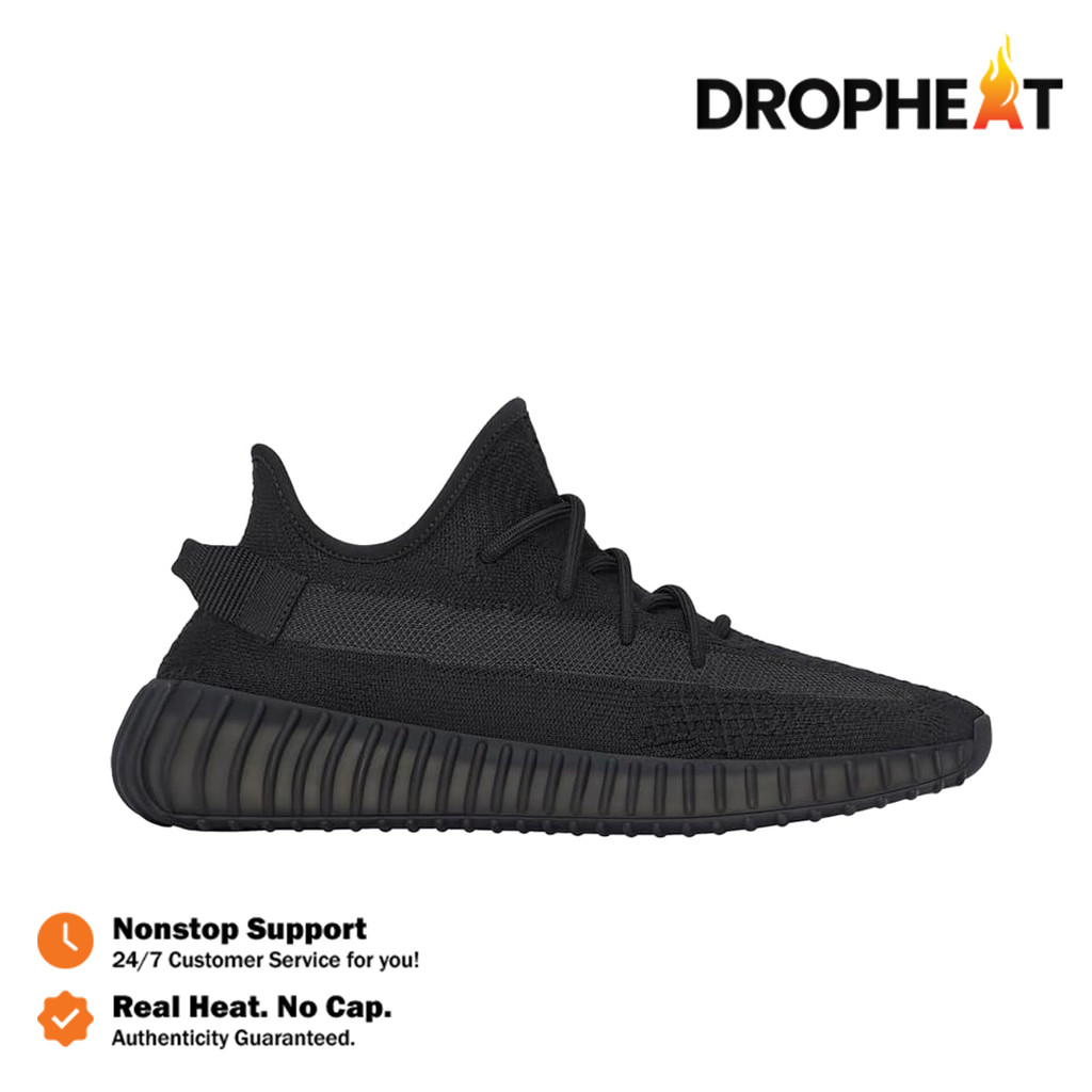 Sepatu Adidas Yeezy 350 Boost V2 Black Onyx Sneakers Authentic