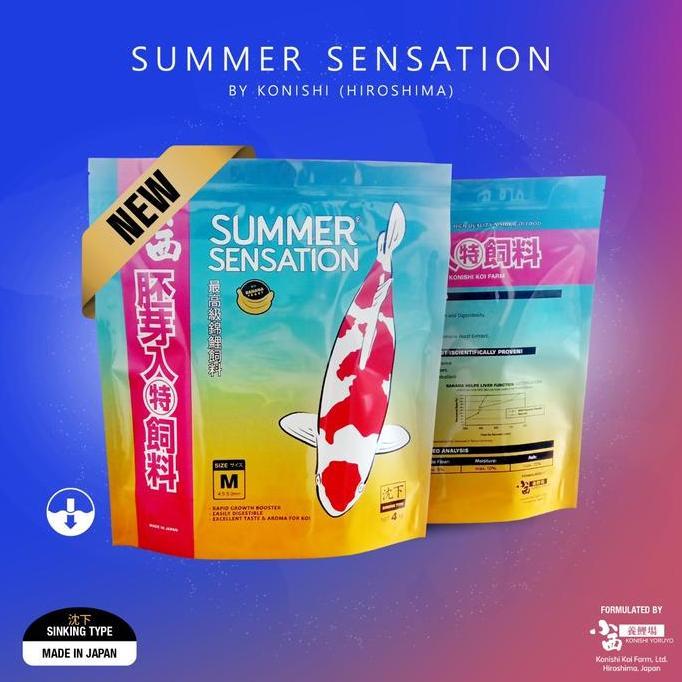 TERBARU - Pakan Koi - KONISHI Summer Sensation 4KG (M) - Sinking