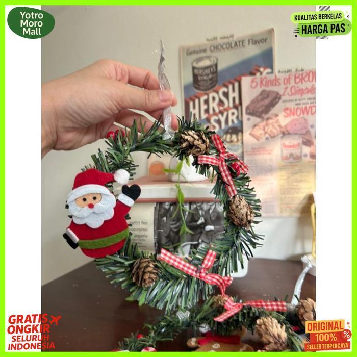 Berkualitas Krans Natal Led/Hiasan Natal/ Gantungan Hiasan Natal/ Gantungan Natal