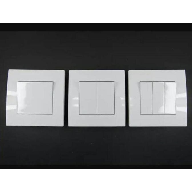 SAKLAR TUNGGAL VIVASE SCHNEIDER SAKLAR MINIMALIS PUTIH