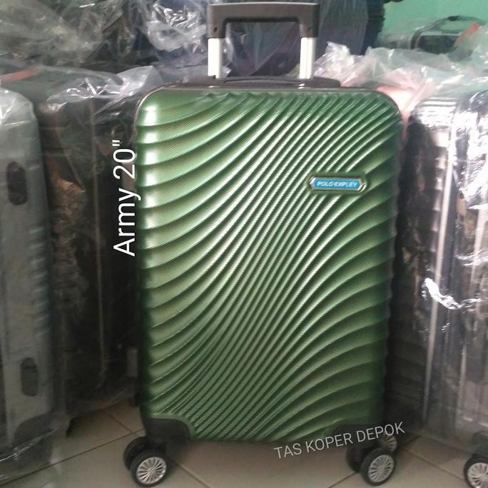 Tas Koper Fiber POLO EXPLY IMPORT 20inch Tas Pakaian Protection Lock