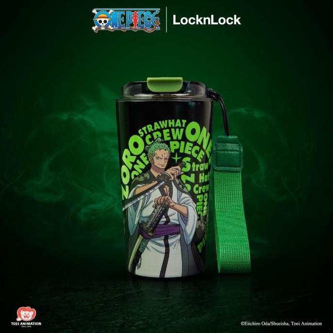 Terlaris Locknlock Glow In The Dark Cafe Tumbler 500Ml One Piece Edition - Roronoa Zoro