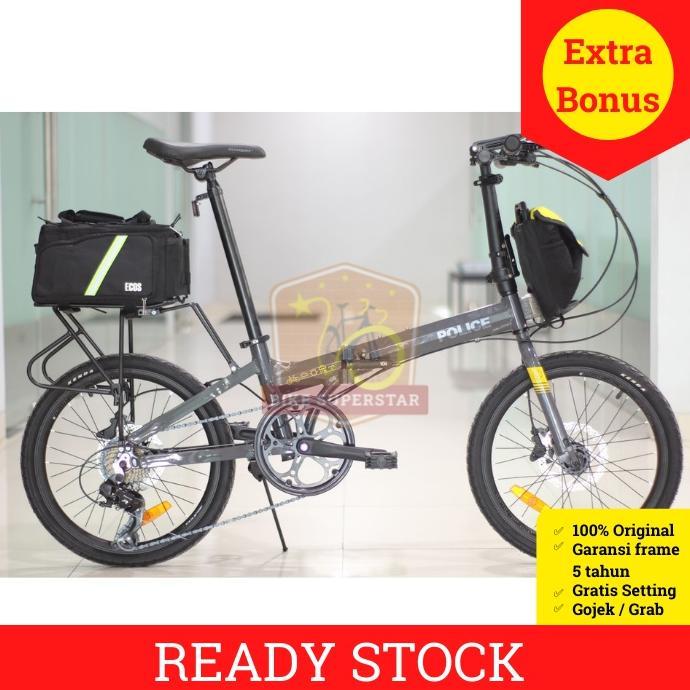 Sepeda Lipat Element Police Texas B2W 20 Inch