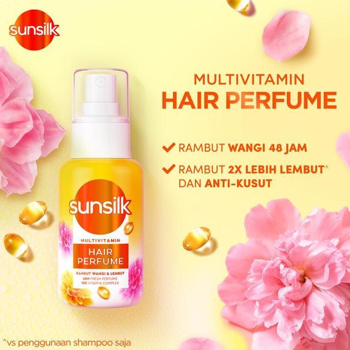 Radalani90 - Sunsilk Shampoo Glossy Black 4Ml + Free Hair Perfume 5Ml - Haircare Rambut Berkilau
