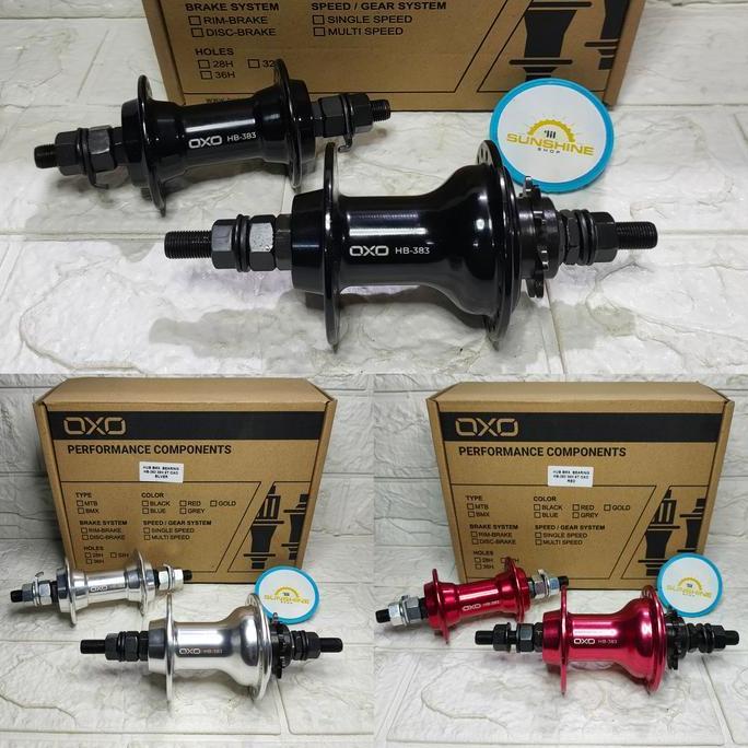 Promo Hub Freehub Bearing 36H Oxo Hb383 Alloy Single 1 Speed Gir Freewheel 9T Sepeda Bmx 20 Cod