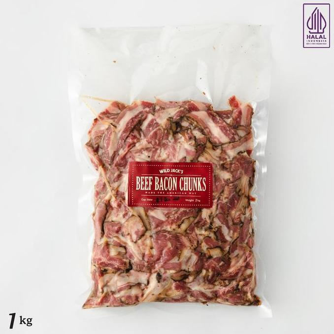 Beef Bacon Chunk / Bacon Chunk / Smoked Beef Bacon Chunk / Wild Jack's ZER