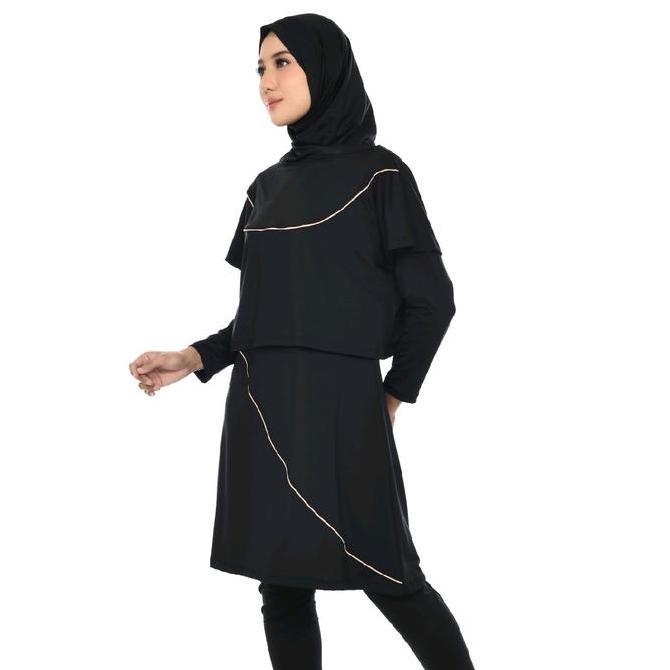 Promo Baju Renang Muslimah Dewasa Kekinian Hijab Bolero Hitam Cod