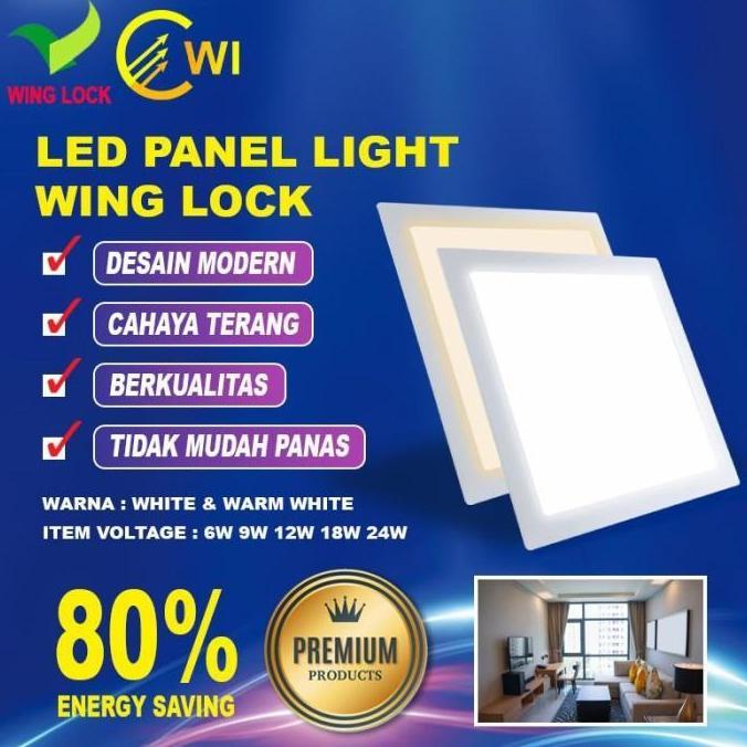 Lampu Downlight Led 9 Watt Kotak Inbow Cahaya Kuning Lampu Panel Led 9 Watt Ib Kotak Kuning