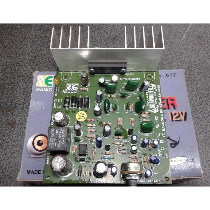 New- Kit Subwofer 12volt BAZOKA Smatr auto on off Tipe677