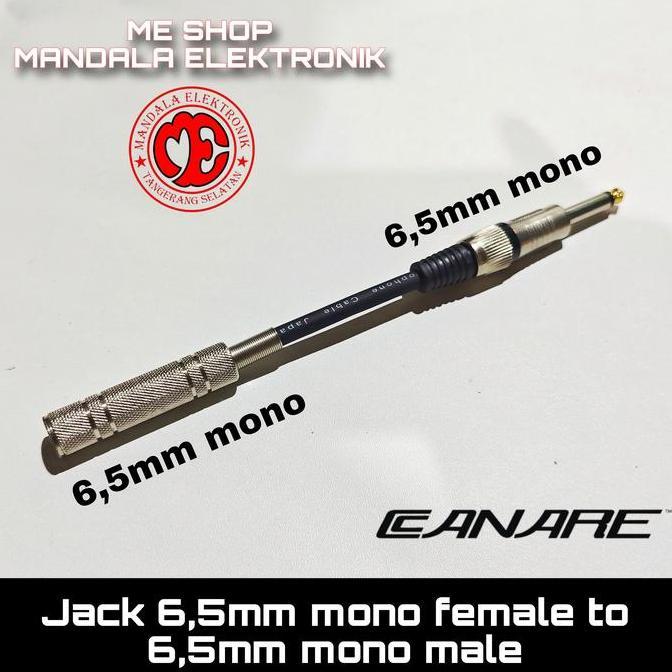 Converter Jack Akai mono 6,5mm to Akai mono Female 6,5mm