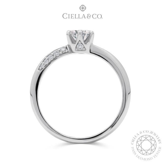 Ciella & Co - Layla Solitaire Ring Cincin Tunangan Moissanite