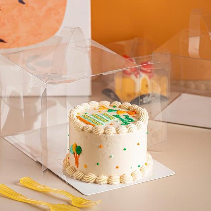 New- KOTAK KUE MIKA BOX CAKE ULTAH 20x20 KOREAN CAKE MIKA KK01 UNIK ELEGAN