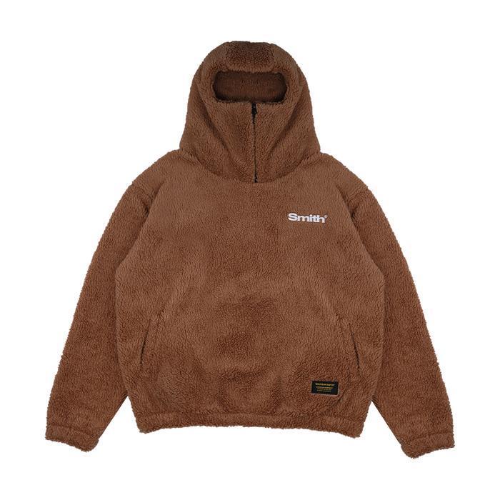 House Of Smith Grin Sherpa Hoodie Oversized #4 - Sweater Hoodie Oversize Halfzip Pria Terlaris Best 