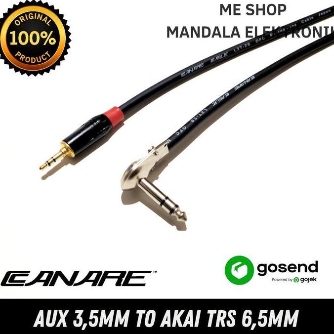 Kabel aux 3,5 mm to TRS 6,5 / jack aux to jack akai stereo - 5 METER