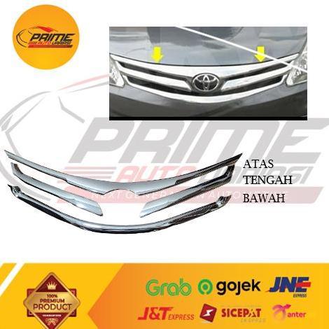 LIST GRILL ALL NEW AVANZA 2012 2013 CHROME