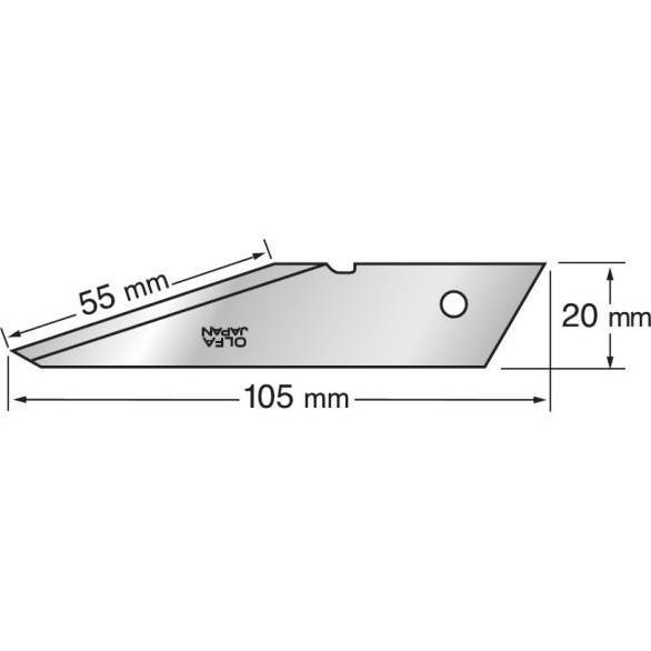 Olfa CKB-2 Spare Blade For Craft Knife (105mm) | Pisau Cadangan