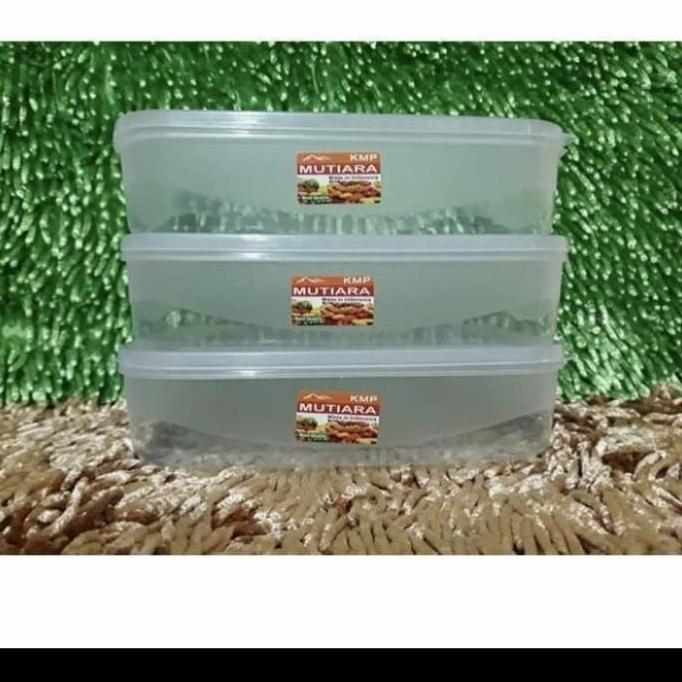 New- Kotak Makanan Plastik Transparan KMP MUTIARA 900 Ml