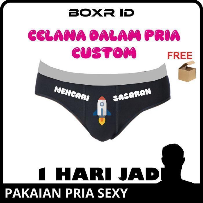 CELANA DALAM PRIA CUSTOM BOXER CUSTOM FOTO ROKET KUALITAS TERBAIK