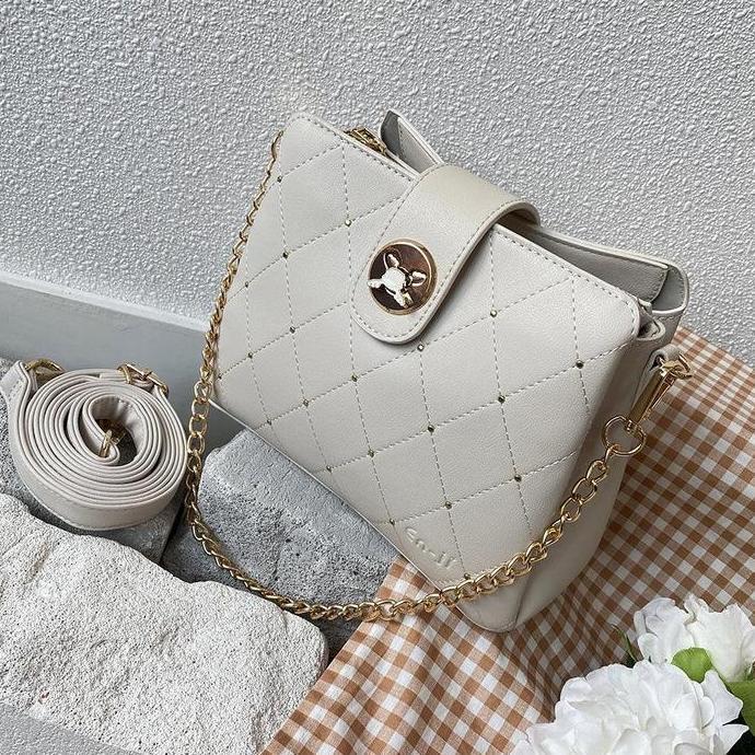 En-Ji Tas Selempang Wanita En-ji Soran Shoulder Bag - Ivory