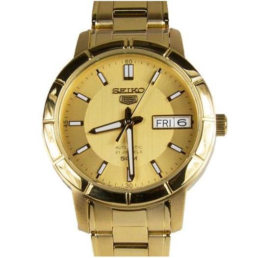 SEIKO 5 SNK888K1 AUTOMATIC GOLD TONE LADIES WATCH