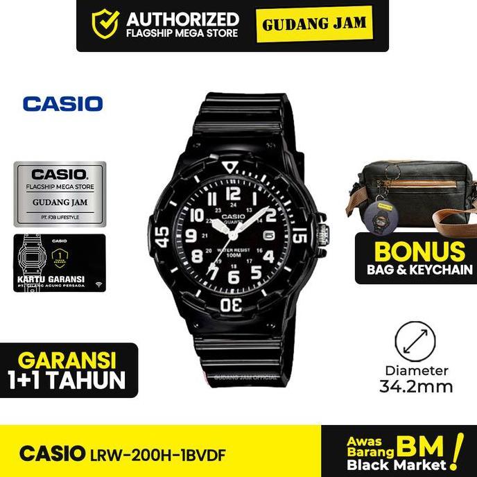 Casio General LRW-200H-1BVDF LRW-200H LRW-200 LRW200H LRW200