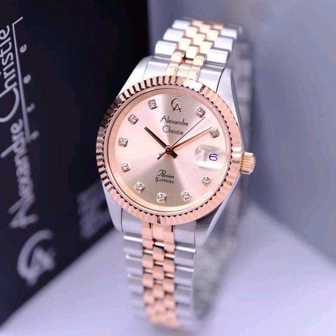 CHRISTIE 5013 AC 5013 Ac 5013 SILVER ROSEGOLD SHAPPIRE WANITA ORINAL