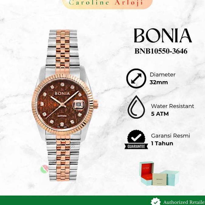 Jam Tangan Wanita Bonia Monogram BNB10550 / BNB 10550 / B10550 Orinal Garansi Resmi