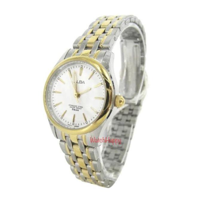 WatchHappy Alba ARSY30X1 Lady Silver Gold Stainless ARSY30 White Dial
