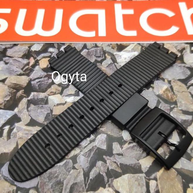 Tali Jam Tangan Swatch Warna Hitam Tali Jam Tali Swatch Kualitas Bagus