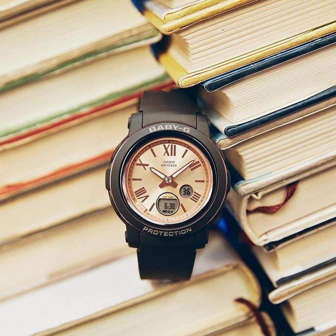 Casio Baby-G BGA-290-5ADR Jam Tangan Wanita Double Time BGA-290-5 BGA 290 5ADR BGA290 BABYG