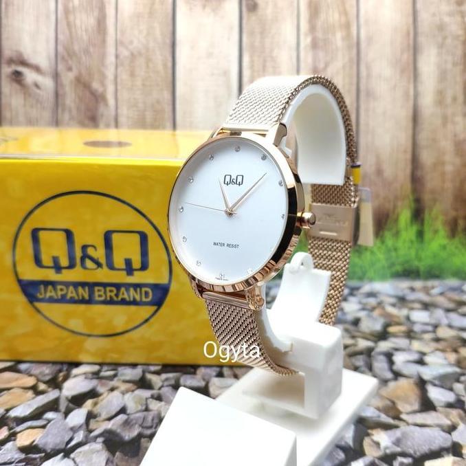 Q&Q QQ Jam Tangan Wanita Rantai Pasir QB57JY Orinal