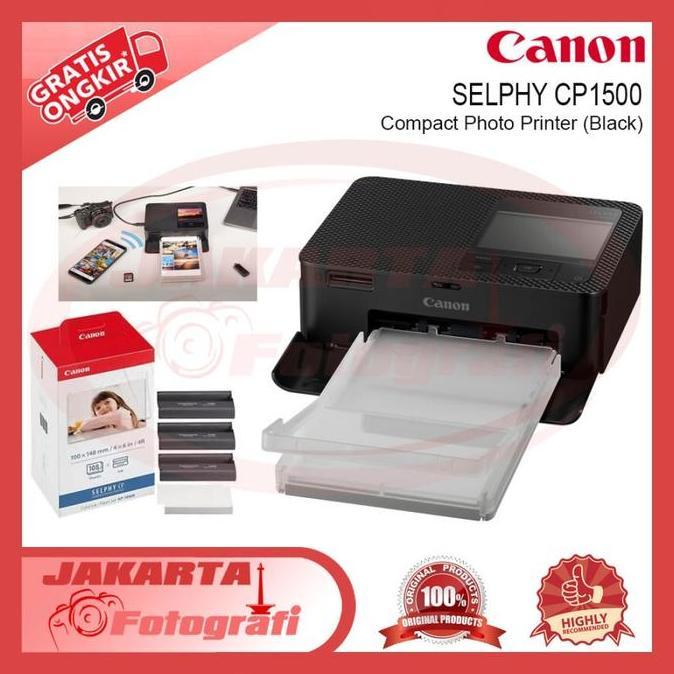 Canon SELPHY CP1300 Compact Photo Printer (Black)