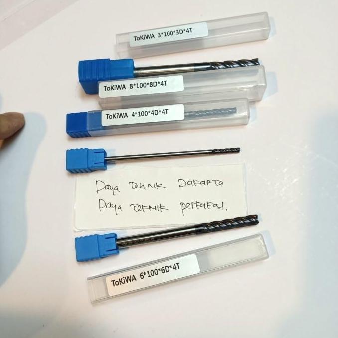 Tokiwa Endmil Widia Panjang 12Mm 4F Endmil Long 100Mm Edmil Carbide