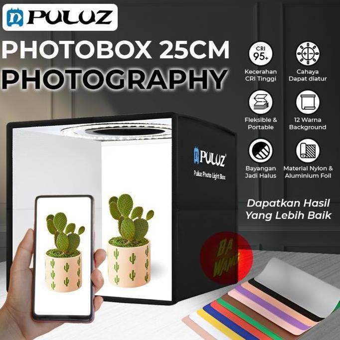 PULUZ Foto Photo Light Box 25cm 104 LED Photobox FotoBox Mini Studio Portable