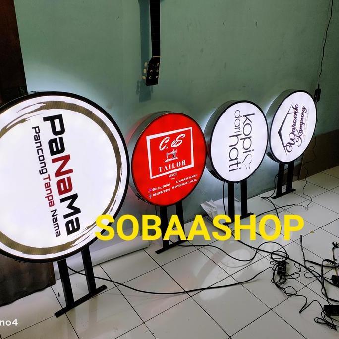 Terlaris Neon Box Bulat Murah Costum