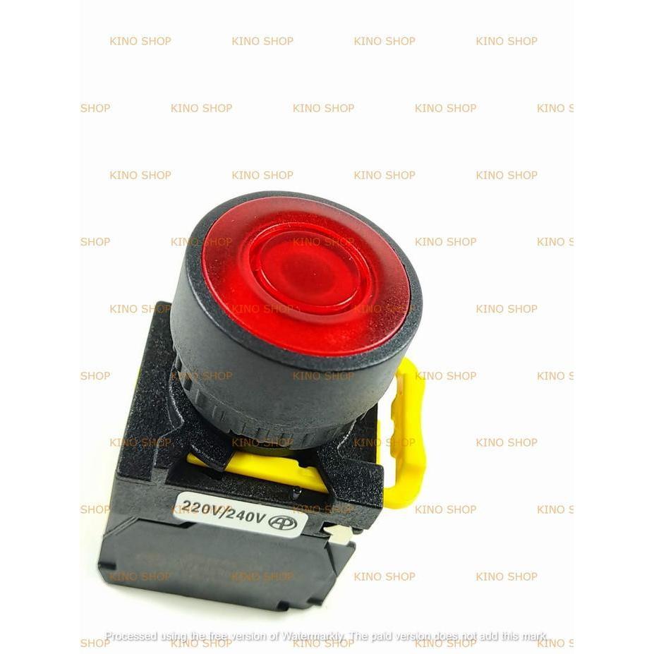 Push Button Lamp 22Mm 220V Auspicious - Push Lock - Push Button Lampu Original Dan Terpercaya