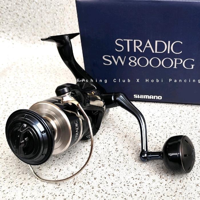 Reel Shimano Stradic Sw 4000 5000 6000 8000 10000 Pg Hg Xg, Reel Pancing Laut , Power Handle , Salt 