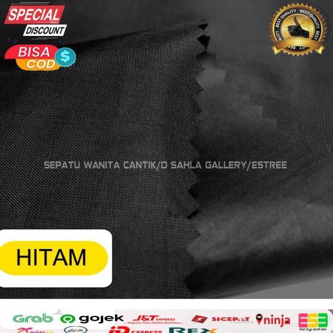 Terjangkau 1 Roll Kain Tenda D420 Tenda Polyester Oxford Tahan Air Hujan Hitam