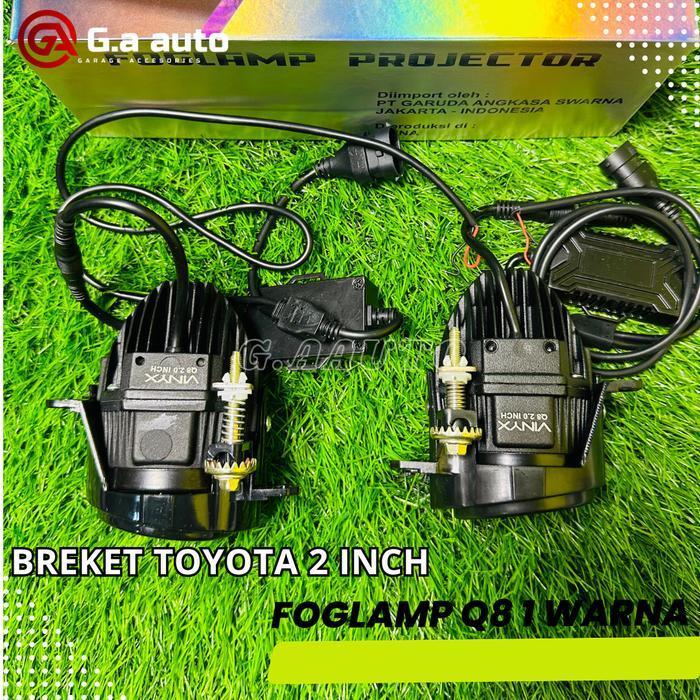 Foglamp 2 Inch Sudah Terpasang Devil Foglamp Vinyx Q8 Breket Oval 2 Inch 1 Warna 3 Warna Led Biled L