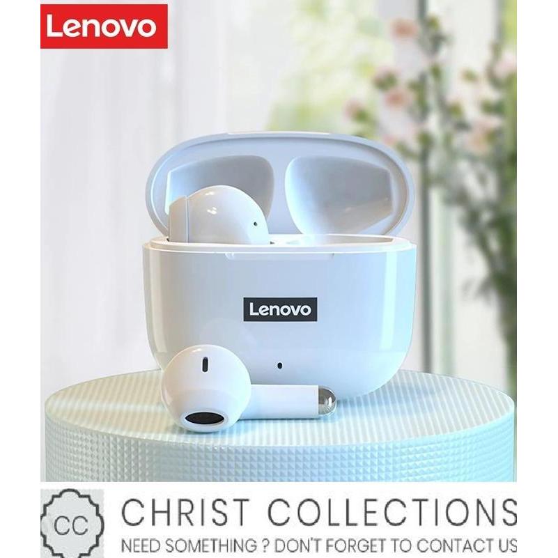 Promo LENOVO TRUE WIRELESS BLUETOOTH EARPHONE EARBUDS NOISE REDUCTION LP40S Diskon