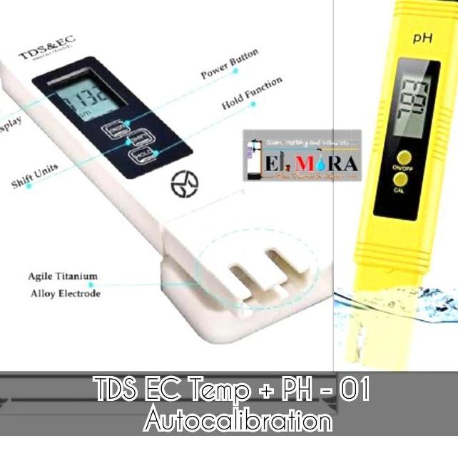Alat Tes Depot Air TDS EC Temp PH -Auto Kalibrasi Lengkap