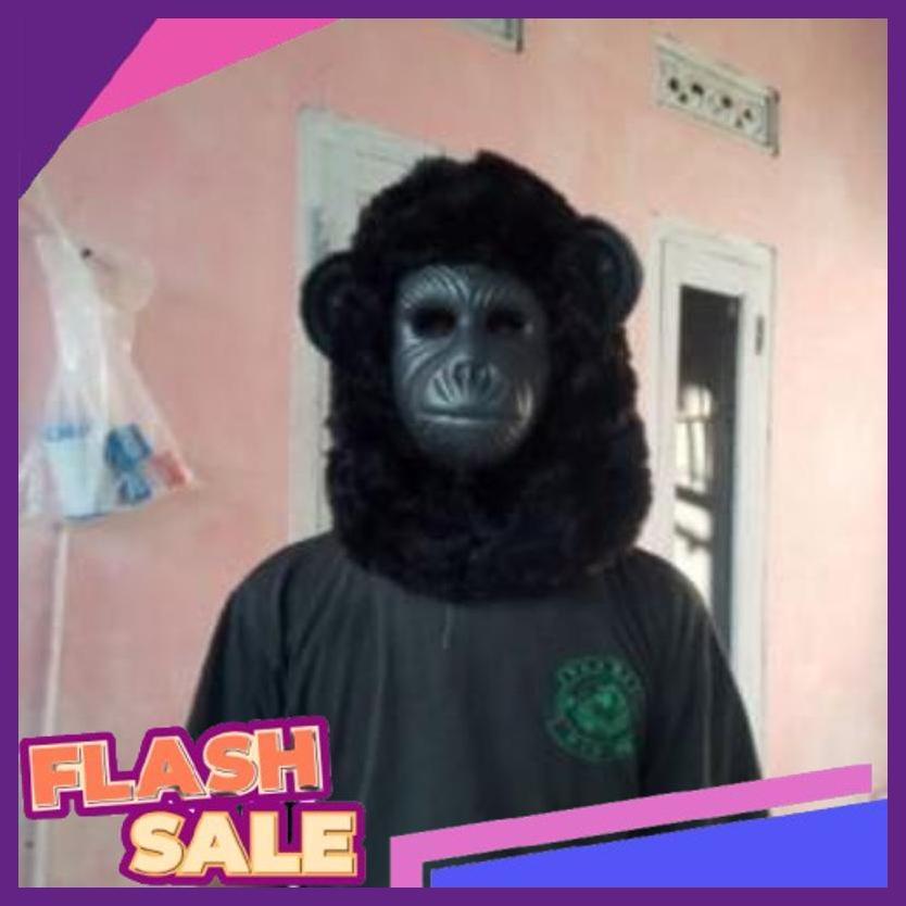 Trending Kostum Monyet Topeng Monyet Mainan Topeng Monyet Kostum Karnaval Topeng Bulu Monyet Op-01