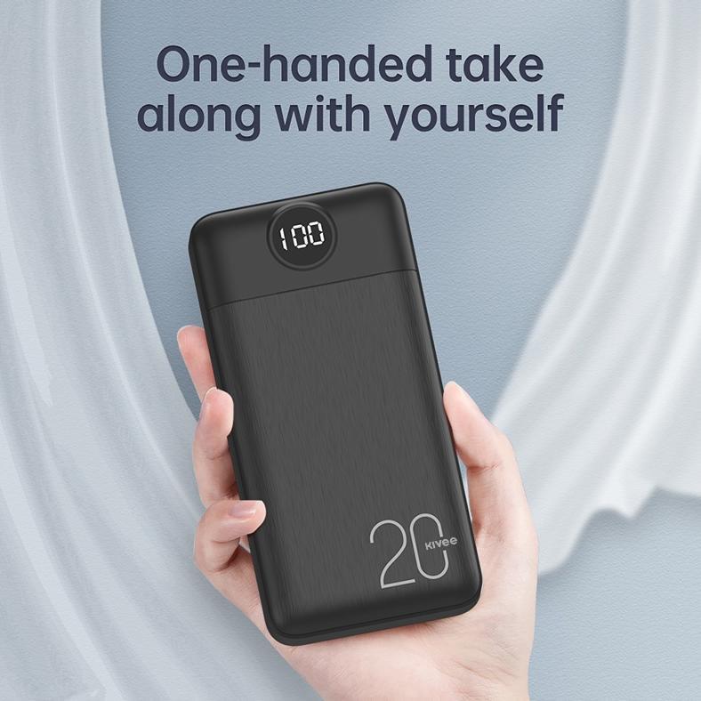HOT PRODUCT TERBARU HOT KIVEE POWERBANK FAST CHARGING MINI MURAH 20000 MAH REAL CAPACITY TIPIS RINGA