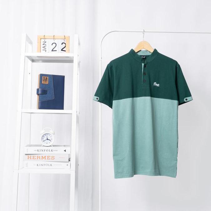 Kaos Kurta Ayah Anak Ghaisan | Kurta Couple Lengan Pendek Hijau Sage