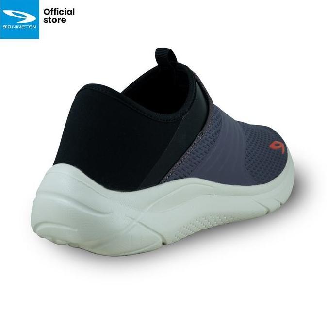 910 Nineten Osaka Arch Fix - Sepatu Lari Abu-Abutua/Hitam/Putih Gading